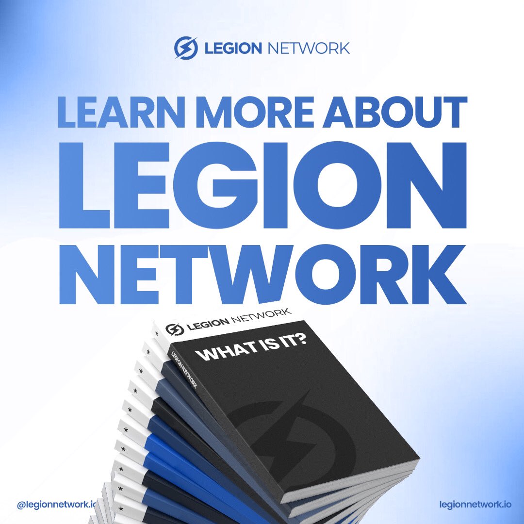 (NEW) Learn More About Legion Network Below! 📚⚡️

legionnetwork.medium.com/legion-network…

Follow us on Medium for more exclusive updates!

#LGXToTheMoon #DiamondHands4Ever