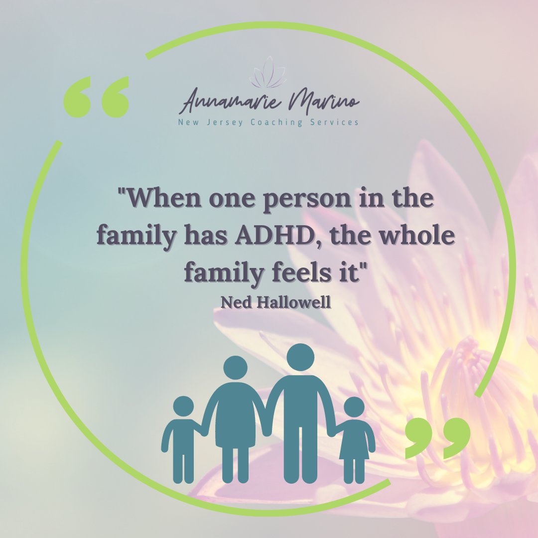 I want to remind you though to lean into the gifts of the person or people in your family who have #ADHD. They are great with keeping you spontaneous! They feel BIG emotions, when they love, they love BIG! 
#adhdcoaching
#adhdfamily
#adhdstrengths
 #adhdparentingcoach