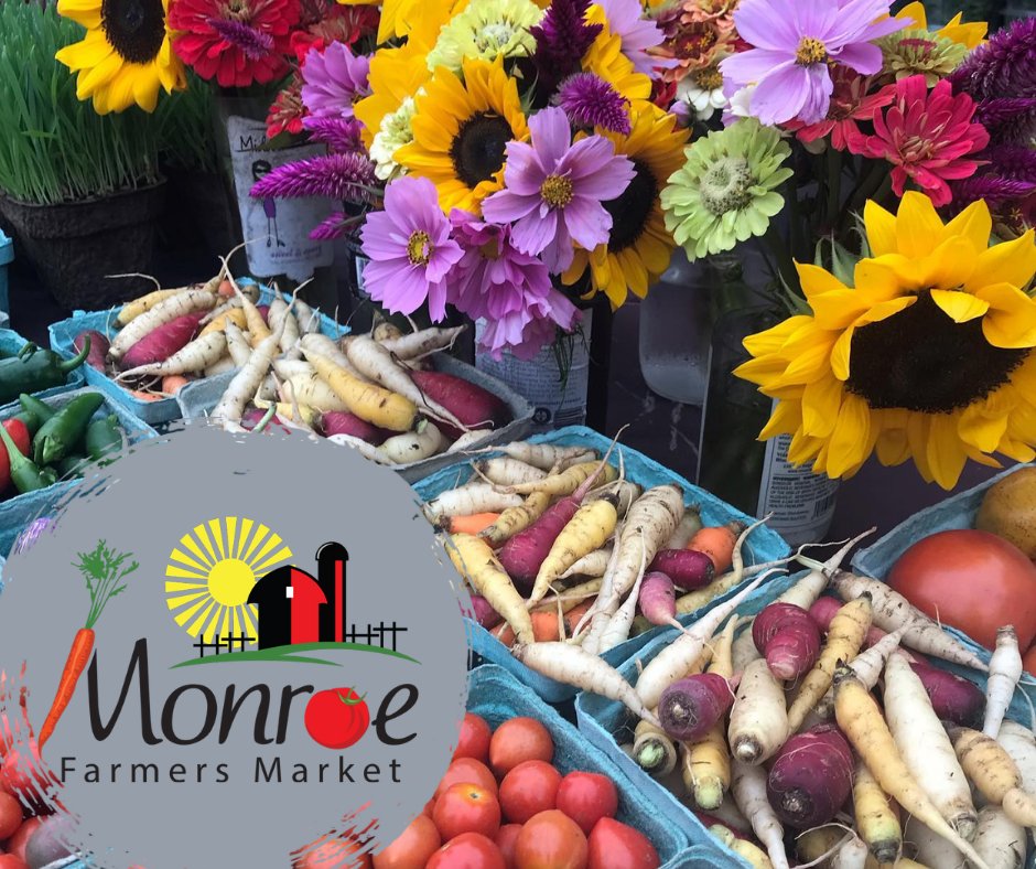 MonroFarmMarket's tweet photo. Saturdays are for shopping! 😃. If you’re looking for something to do this weekend, take a trip to #Stroudsburg and start at the Monroe Farmers Market in Courthouse Square.   
💥 Open 8am to 12pm 
Rain ☔ or Shine ☀️

#MonroeCountyPA #Poconos #FarmersMarket #BuyLocal #Suppo ... https://t.co/oQrHUXZPZy