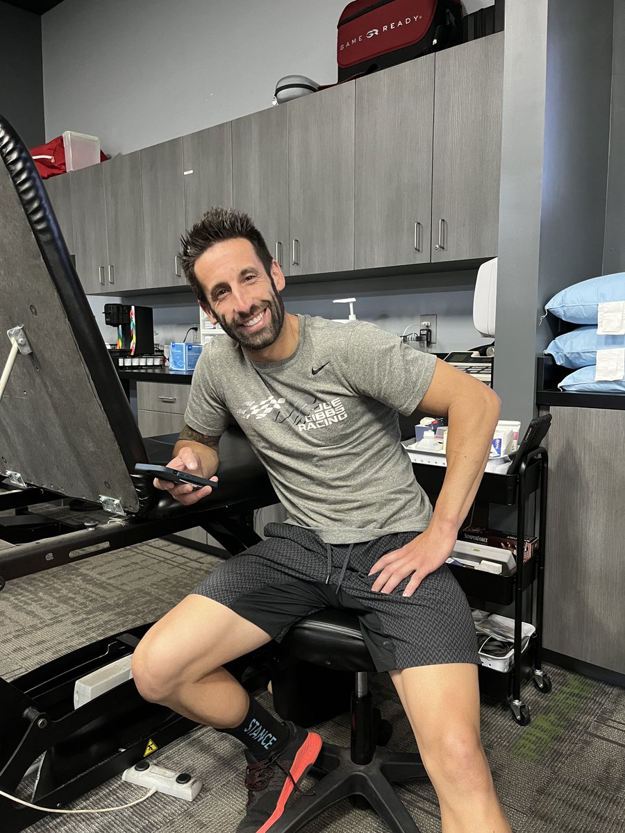 This is <a href="/dennyhamlin/">Denny Hamlin</a>’s tire changer, <a href="/hicks37/">michael hicks</a>. I watched him do a five-lug stop faster than I could blink 10 years ago, and now I’m shadowing him!

He likes to say that you don’t have to be a former athlete to be on a crew. He’s one of the best out there, and he’s not one!