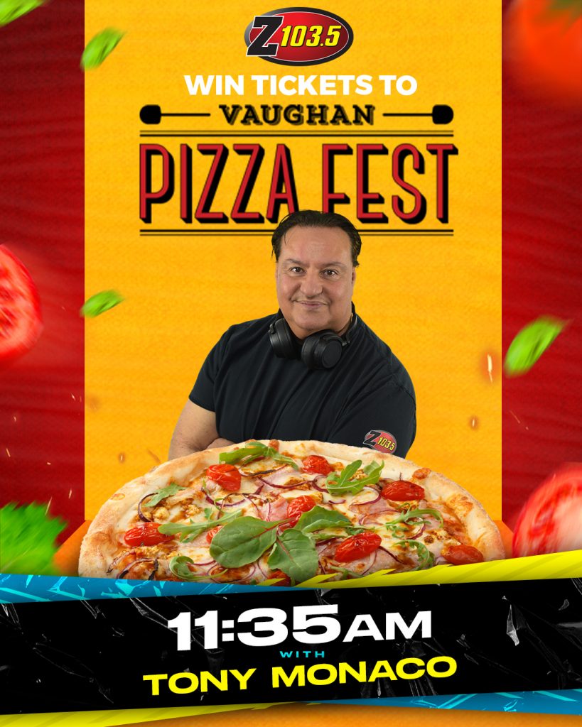 TonyMonaco's tweet photo. Good Morning! TIX for #VaughanPizzaFest coming up at 11:35 and another KEY for the Jeep Gladiator at 1pm inside the #103DaysOfSummer @Z1035Toronto Check out our new website for details at https://t.co/eFwhqRwyAy https://t.co/LBgnzALfIq