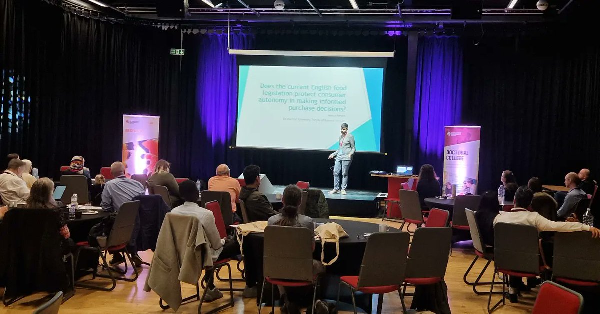 M3hulP4r3kh's tweet photo. Delighted to share I was invited to present my PhD Research in Food Information and Consumer Law during the April 2022 DMU Doctoral College Showcase Event!
Thank you @dmuleicester and @DMUDRCOL for this opportunity!
#consumerlaw #foodinformation #research https://t.co/yycY8w2g1J