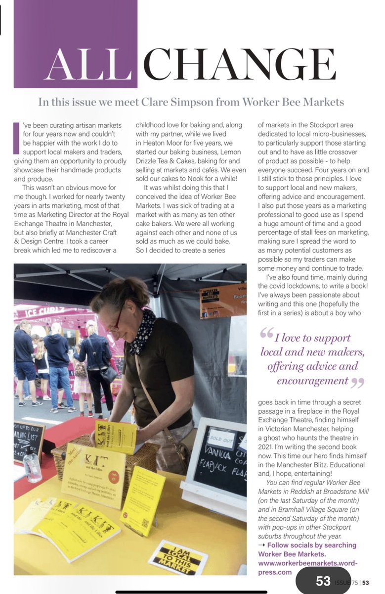 Self-publicist, moi? 

Thanks to <a href="/MoorMag/">The Moor Magazine</a> for this article in their 75th Anniversary edition