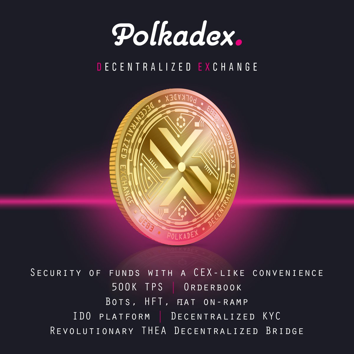 TroffeliusMaxim's tweet photo. @polkadex $PDEX - The future #DEX is just around the corner. https://t.co/977xAzd1ID