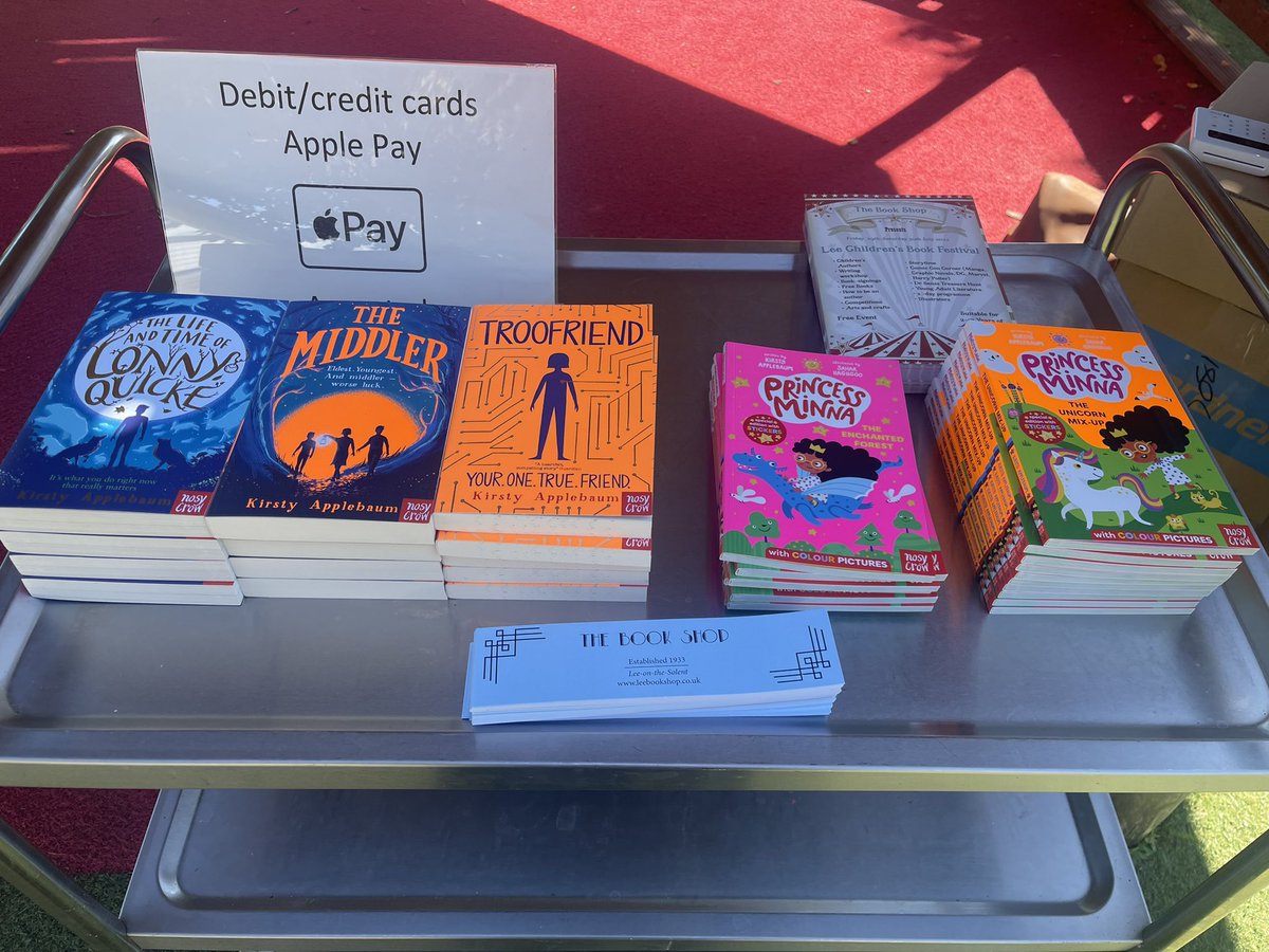 Thebookshop1933's tweet photo. A beautiful sunny day here at @gomerinfantschool with the wonderful @KirstyApplebaum and #princessminna 💗🧡💗🧡
If your child doesn’t have a copy just pop along and see me 📚 https://t.co/VXX9eixc9Z