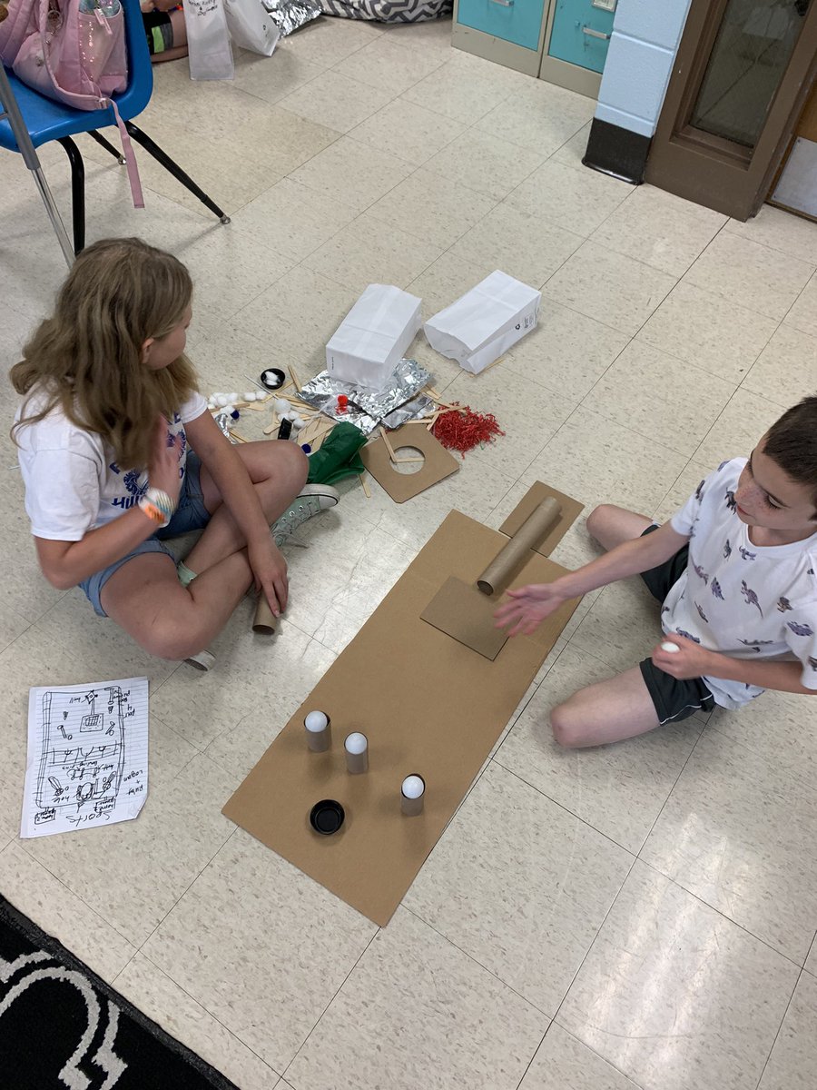 Building a mini golf course in room 103! My kids said this was totally a Mrs. Kirkey assignment and are so excited! 😊❤️