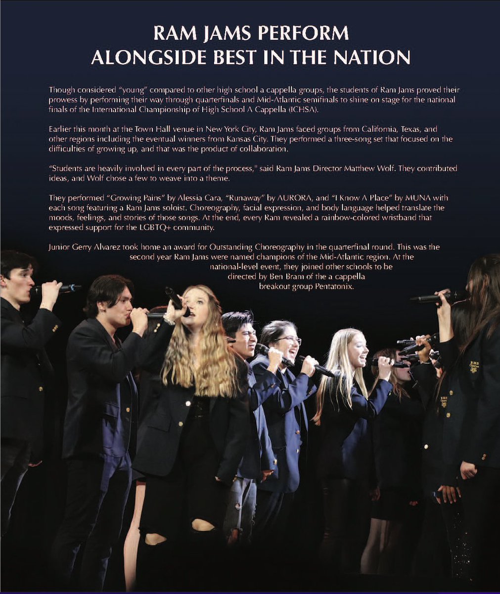 In Ramsey, we have maintained our focus on the arts. Why? Because research is clear - they improve student outcomes! #GoRamsNJ #ProfileofaRamseyGraduate