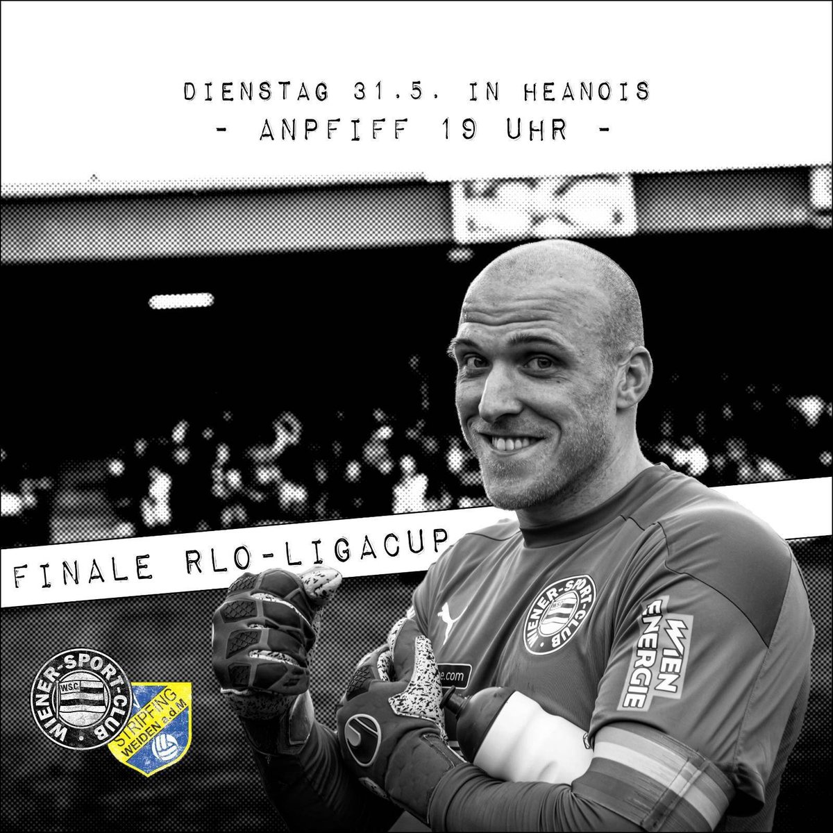 WienerSportClub's tweet photo. 🎶And we really shake'em up when we win the #RLOCup!🎶
Finale daham gegen SV Stripfing - Dienstag 31. Mai 19 Uhr Sportclub-Platz!
Abo-Besitzer:innen haben freien Eintritt. Abendkassa only, also bitte kommt rechtzeitig und stattet der Alszeilen-Gastro einen Besuch ab! #WSCSTR https://t.co/W8qZNLfa9X