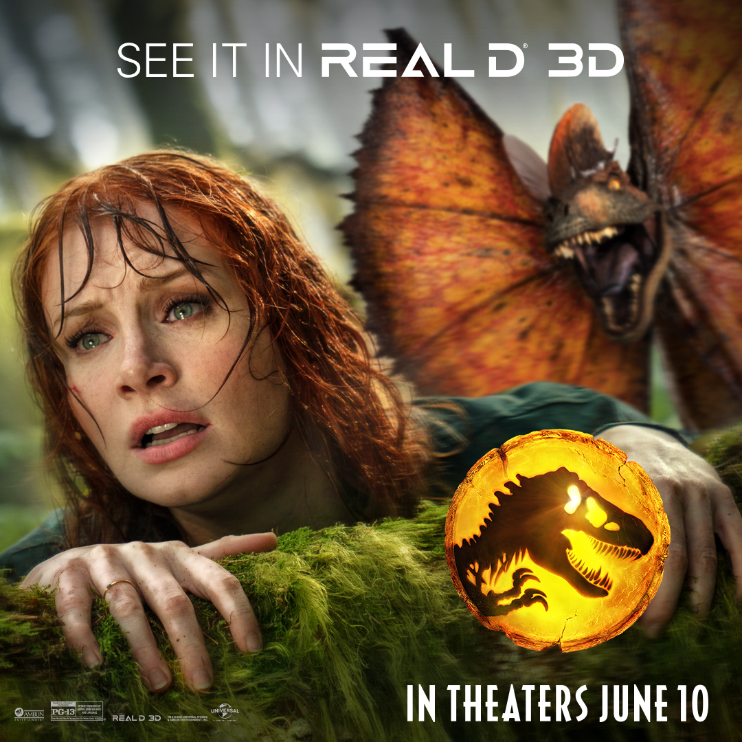 Jurassic World Dominion RealD 3D poster