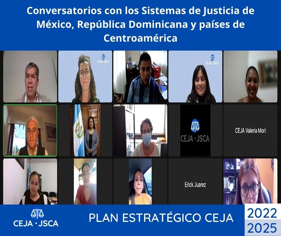 CEJAoficial's tweet photo. #PlanEstrategico
#CEJA realizó 10 conversatorios con 200 representantes de instituciones de justicia, #CEJAREDEX, OSC y academia.
Los desafíos presentados reiteran la importancia de la misión de CEJA de fortalecer la #justicia en las Américas.
➡️https://t.co/ZXLtA11Pv5 https://t.co/wNXTBmS75L