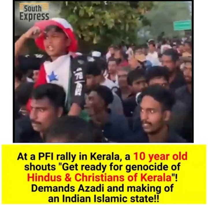 PriyaChetwani5's tweet photo. Supreme Court &amp; Central Government must take actions against #Islamic terror organization PFI . Must be banned across the nation
It's been involved in Terrorism, Riots,Drugs Smuggling
Brainwashing Muslims

#KeralaFiles #BanPFI #SaveKerala #BanMadarsa #Madarsa #PFI_Ban #SaveBengal https://t.co/dPLoIrbKCP