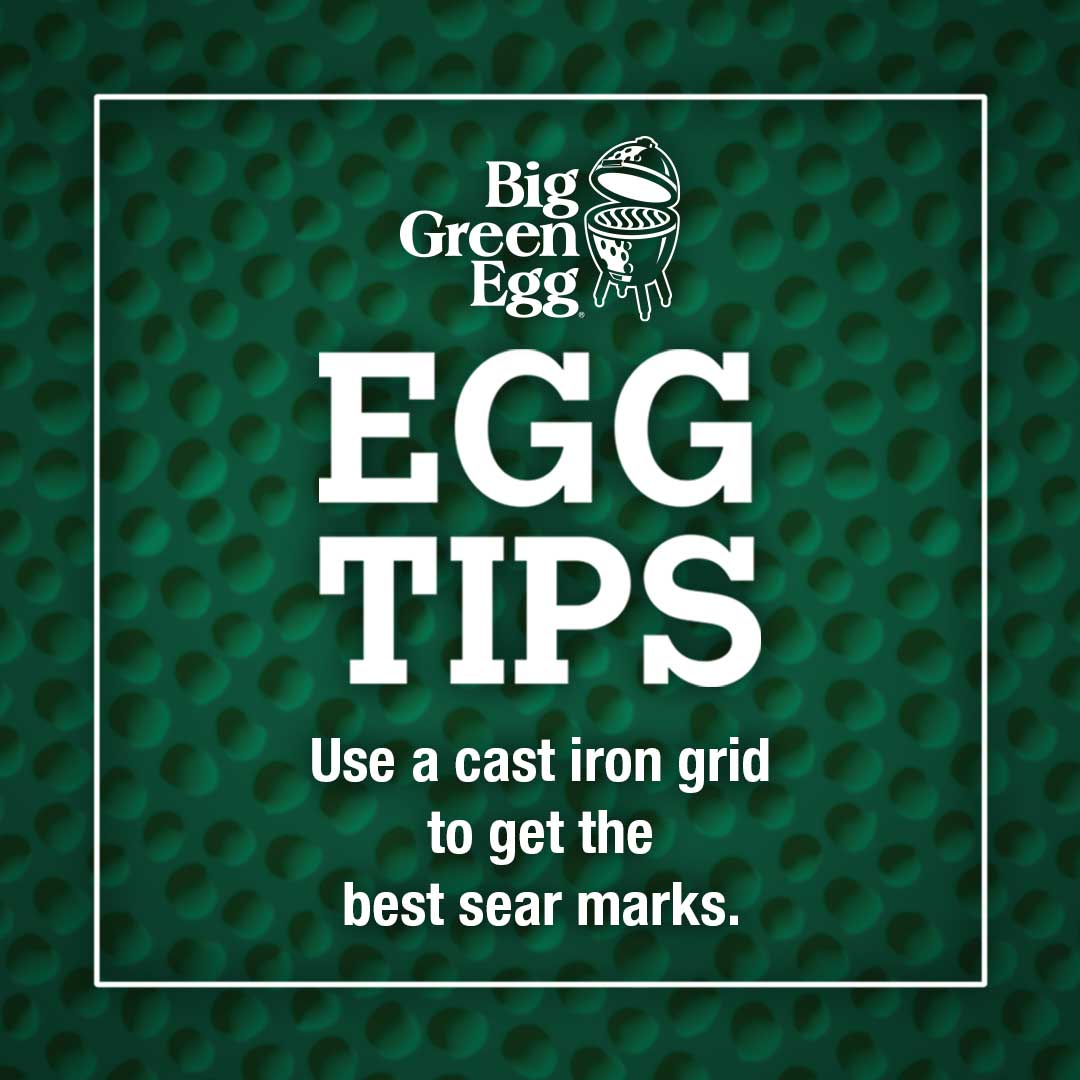 BigGreenEgg's tweet photo. A cast iron cooking grid gets very hot and retains heat, turning it into a perfect searing surface. Searing protein caramelizes the natural sugar in the meat for a beautiful crust on the surface and an incredibly mouthwatering flavor inside.
#EGGTip #BigGreenEgg https://t.co/n0wUUpNDZJ