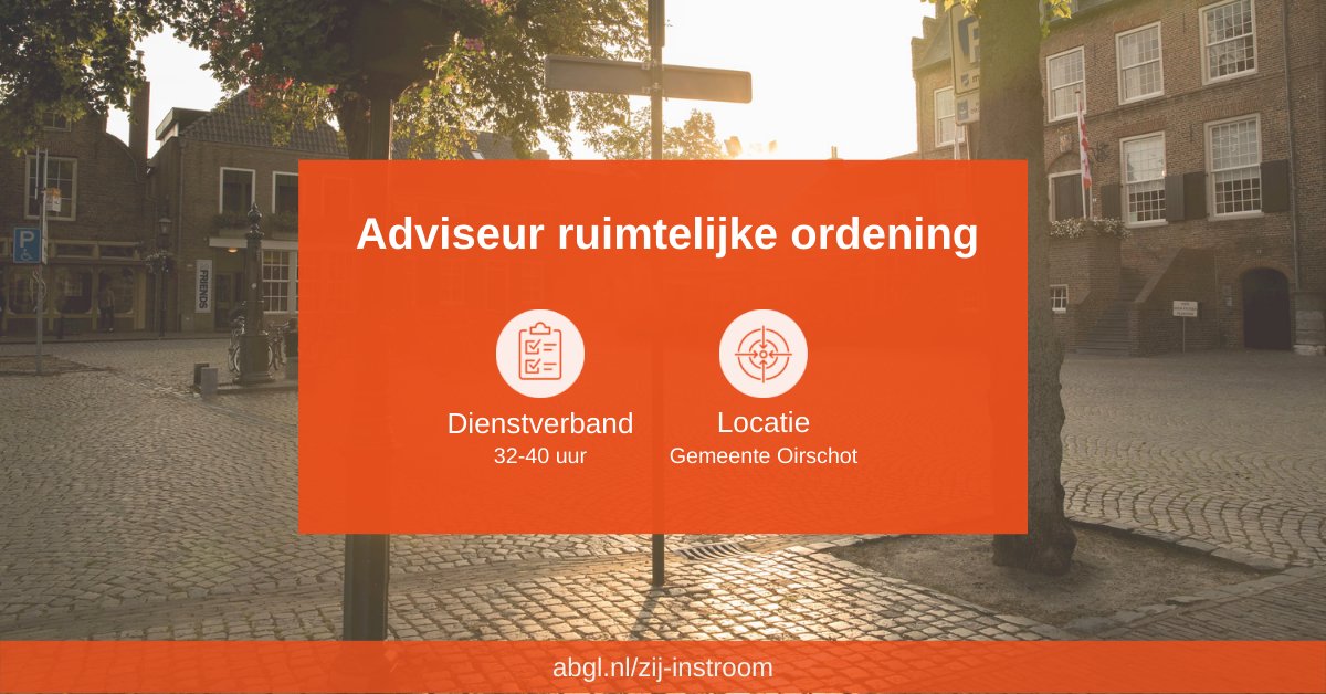_ABGL_'s tweet photo. Ben jij toe aan een functie waarin je een bijdrage kunt leveren aan de maatschappij? Wij scholen je om tot adviseur ruimtelijke ordening: https://t.co/csTaDp6bK0
#vacature #omscholing #gemeente #ontwikkeling #loopbaan 
@stadszaken @GEBIEDSONTWnu @StadswerkMag https://t.co/LPL65HGWgp