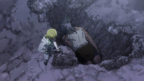 Wiiiiinters's tweet photo. Kurapika really brought a shovel to the fight 💀 https://t.co/JqTTHKJpkd