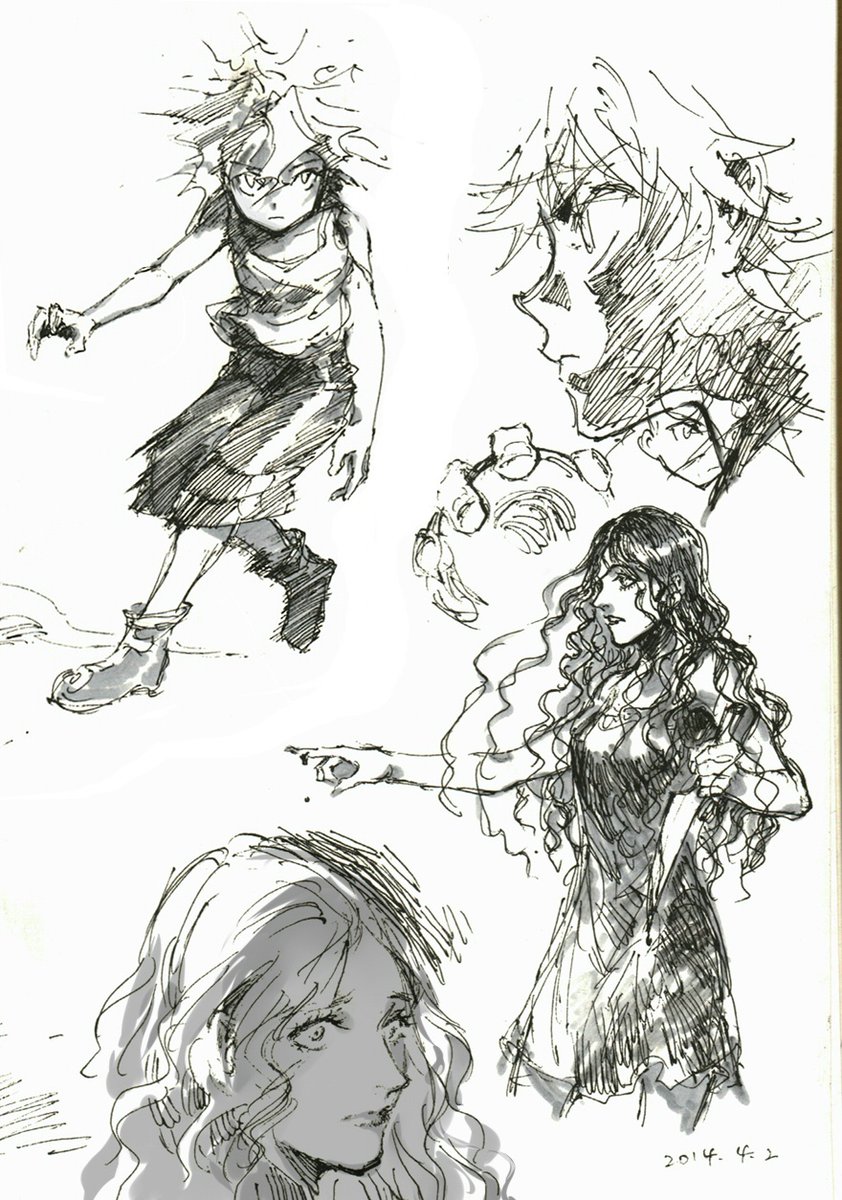 #ハンターハンター 結構むかしの落書きだけど今日は記念日だ!!!!再開待ってました!!!!!嬉しいさしかない😭😭😭 