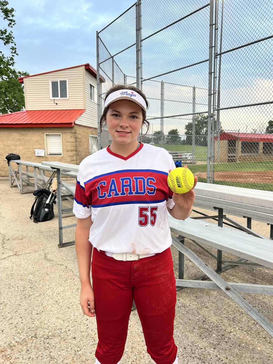 Yesterday I hit 500 strikeouts and got the win in the first round of districts! Wednesday we play in the district championship.<a href="/sccardssoftball/">scladycardssoftball</a> <a href="/UACoachMurphy/">Patrick Murphy</a> <a href="/Coach_Alameda/">Lonni Alameda</a> <a href="/UKCoachLawson/">Rachel Lawson</a> <a href="/UKCoachHimes/">Kristine Himes</a> <a href="/coachjb_18/">Molly Belcher</a> <a href="/KarenWeekly/">Karen Weekly</a> <a href="/_TimWalton/">Tim Walton</a> <a href="/rittmanjohn/">John Rittman</a> <a href="/rykerzc/">Ryker Zane Chason</a> <a href="/Jamie_Trachsel/">Jamie Trachsel</a>