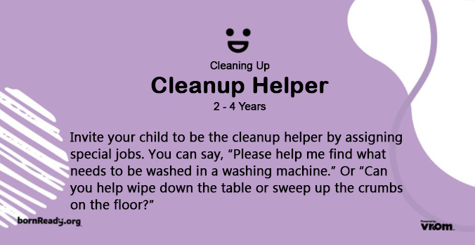 BornReadyOrg's tweet photo. What they’re learning: When you help children find ways they can help around the house, they learn they’re an important part of your family’s everyday routines. It also shows you believe in them, which encourages them to do more things on their own. #bornreadymovement https://t.co/XCf0MRegnm