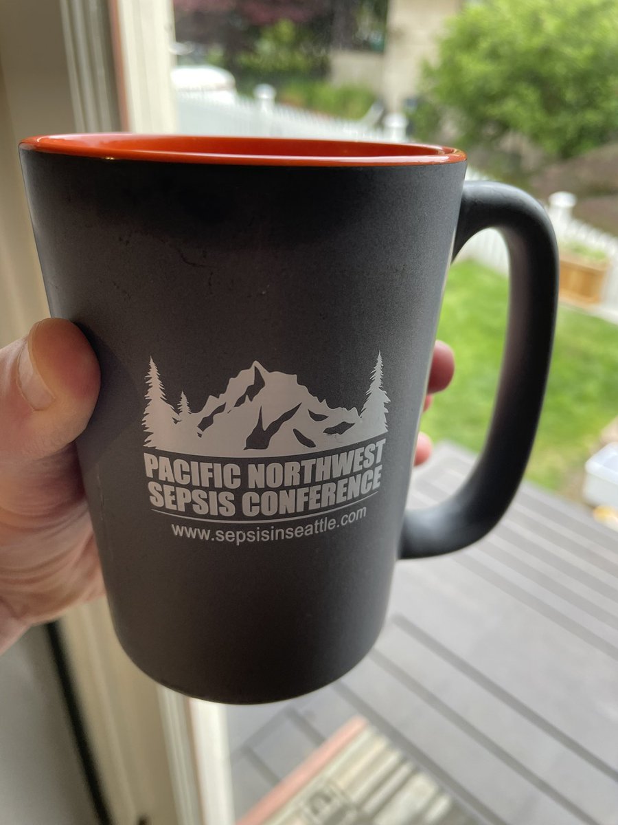 NickJohnsonMD's tweet photo. Chose my my coffee mug deliberately this morning. Getting geared up for #SepsisInSeattle 2022. Join us! https://t.co/ywaWrLxdLv https://t.co/LZ6lKeKkx8