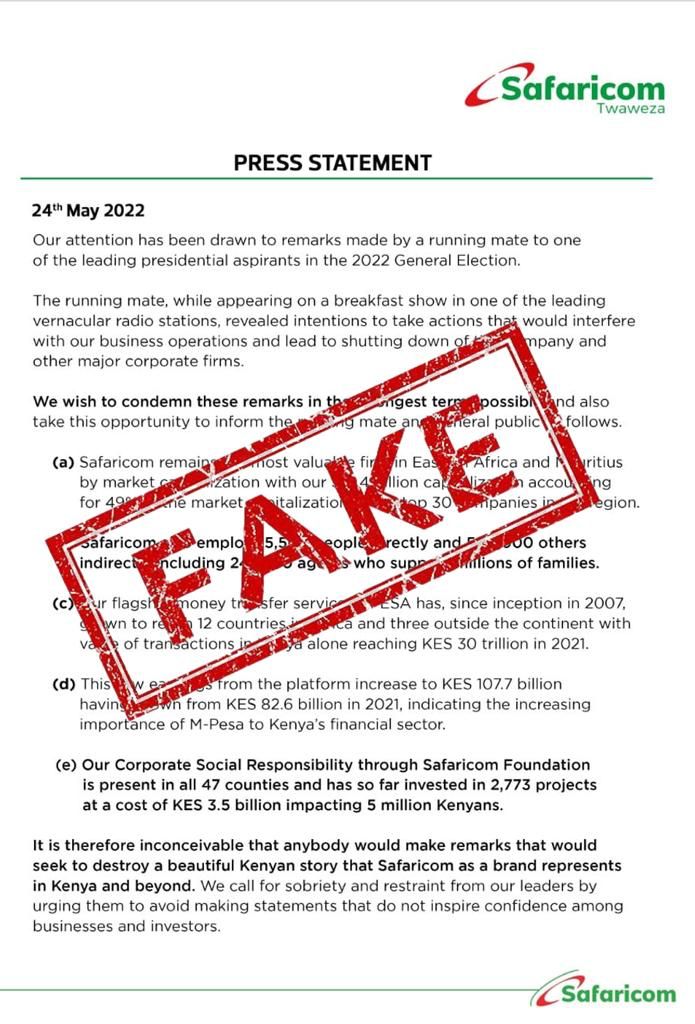 Safaricom PLC tweet media
