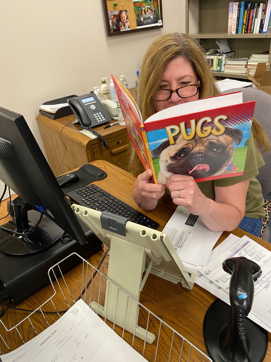 mclsnj's tweet photo. Staff from MCL's Acquisitions & Cataloging Department took us up on our #getcaughtreadingchallenge this week by getting #caughtreading #books with cool covers! Take a look...
#getcaughtreadingmonth #njlibraries #lovetoread #readers #booklovers https://t.co/642Y2zK5Km