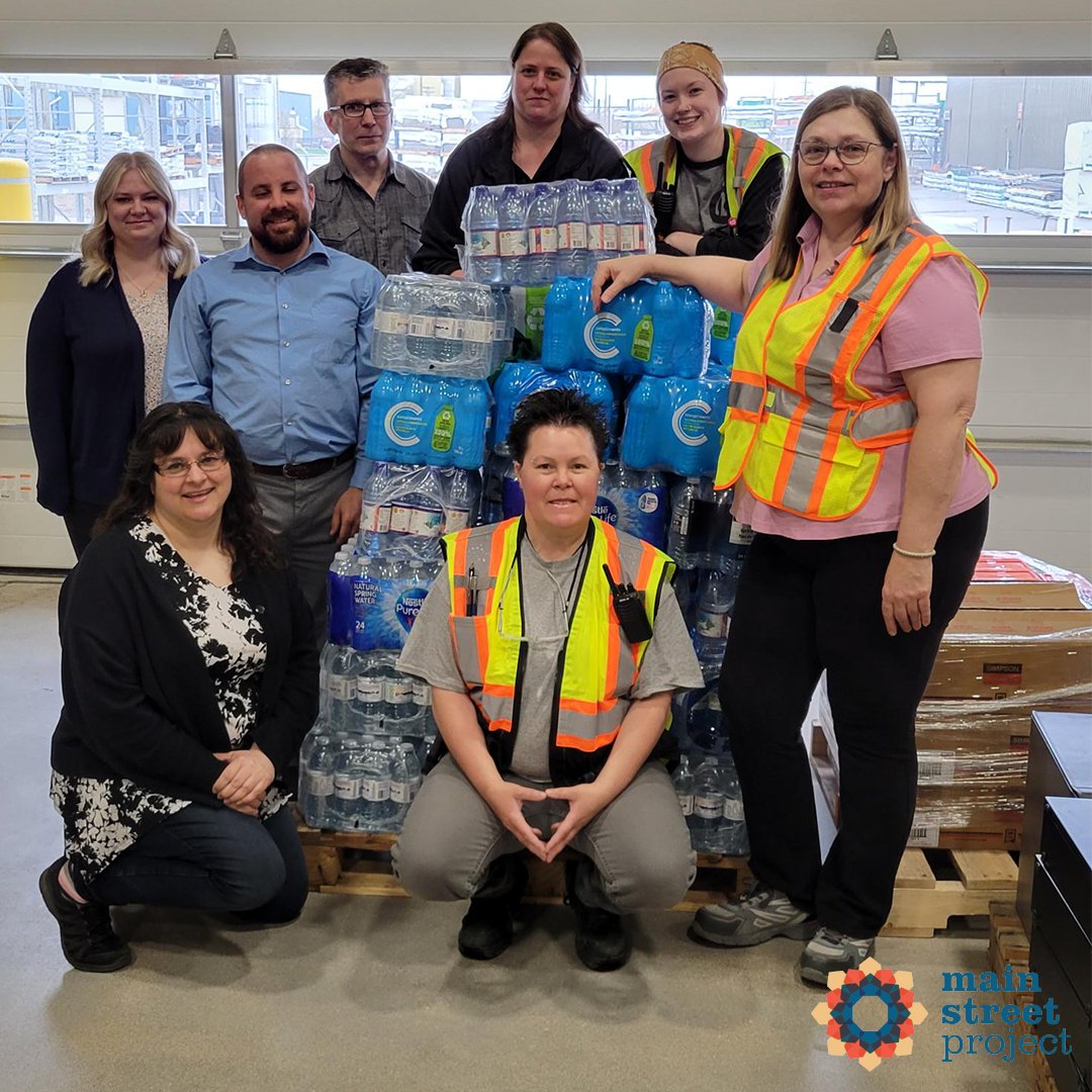 MainStProject's tweet photo. Thank you so much, @StarBuildingWPG for your bottled water drive in support of MSP!

Even though the heat isn't here yet, water will be essential to help keep our community members cool and protected once we get hit with our summer.

#MSPbuildingstability https://t.co/CV6FgzUxMe