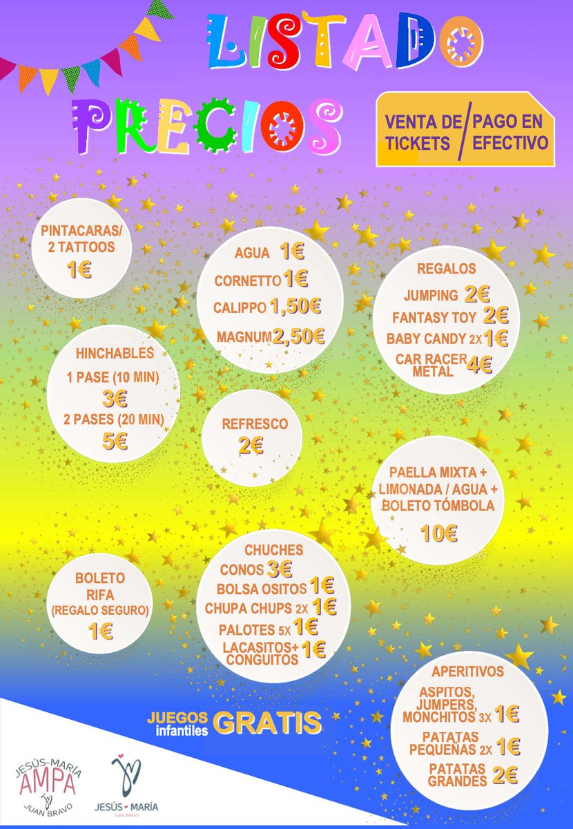 El domingo 29 será un día muy especial. Después de la carrera solidaria tendremos (por fin) una fiesta promovida por la AMPA para todas las familias del colegio. ¡No os la perdáis! ¡Os esperamos a todos! #EspíritudeFamiliaJesúsMaría