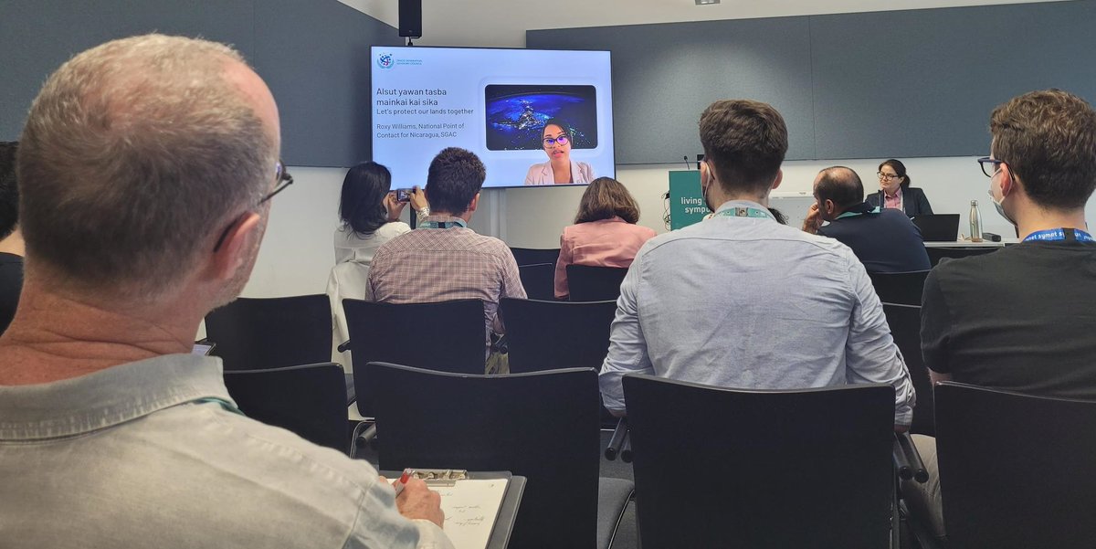 turner_briony's tweet photo. Super session at #LPS22 by @GeoIndigenous.  @DMastracci opened the session stressing the importance of improving access and capacity to use #EO for solutions effective, humane and culturally relevant to communities. Some great examples shared including... https://t.co/thIjVhgkt0 https://t.co/HvWSdpw7Dj