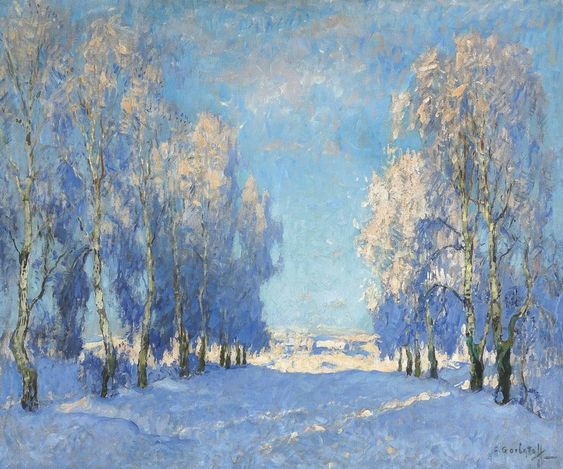 storiadellart's tweet image. winter in art.