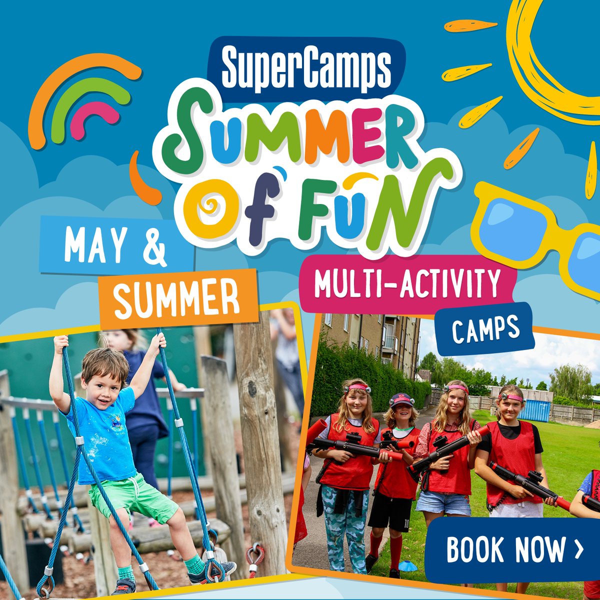 Multi-Activity Camps during the school holidays!

<a href="/SuperCamps/">SuperCamps</a>  are BACK be running Multi-Activity Camps. Whether you’re looking for alternative childcare, or a way to keep the kids entertained over the holiday. fun-filled days of games, sports and friends.