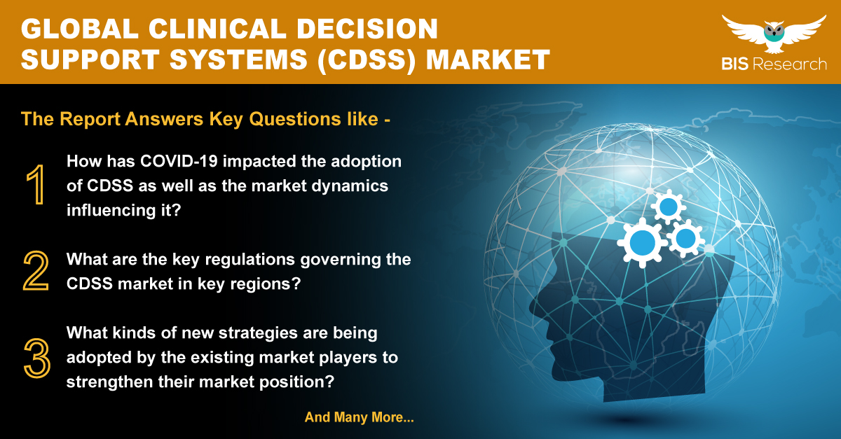 BISResearch's tweet photo. A #clinicaldecision support system is a type of #health information #technology that delivers person-specific data to physicians, patients, and others and its goal is to provide support to #doctors at the time of care.
#CDSS #healthcare 
Get more insights https://t.co/TEkGVROSpc https://t.co/c9D5hVCS28