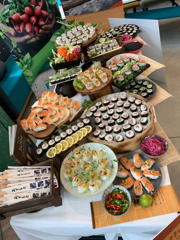 chef100's tweet image. Today's  sushi pop up @DLDcollege #itswhatwedo @DLDPrincipal