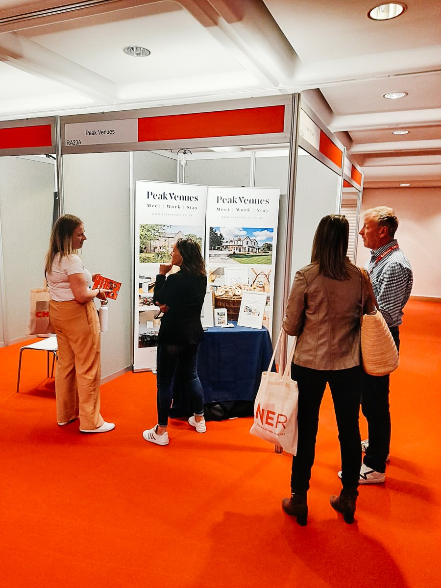 PeakVenues's tweet photo. We're at #CHSLeeds with our partners @SaucedHere  today talking to people about corporate team retreats https://t.co/caQF88Q7FV