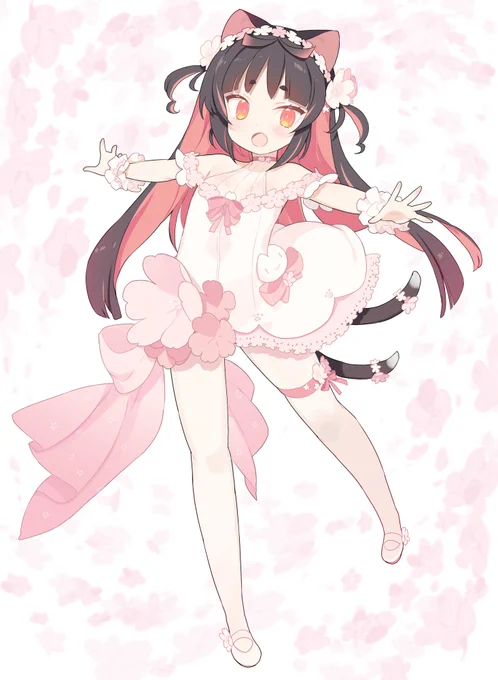 猫又詰🐱🌸 #猫山苗 https://t.co/DAmqmx78QQ 