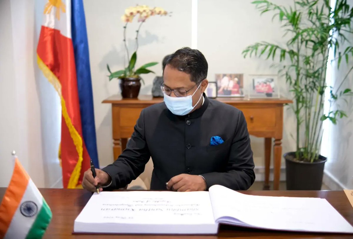 The productive meeting with Indian Ambassador Shambhu Kumaran yesterday further reinforced the strong foundations of the Philippine-India bilateral relations.