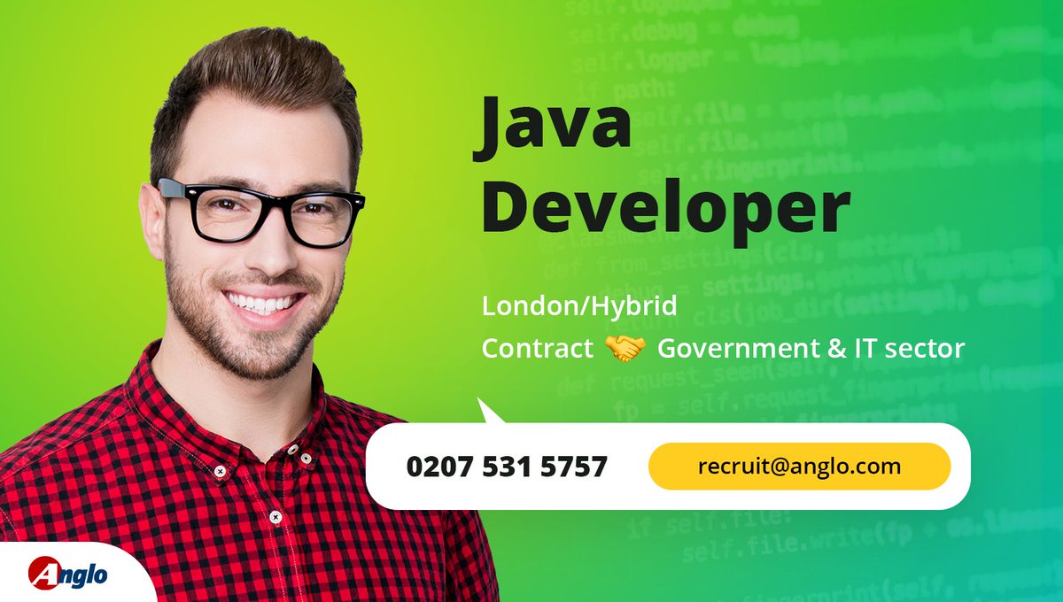 AngloTechnical's tweet image. New opportunity available in our Government sector!
We are looking for #Java_Developers offering highly competitive rates.
Want to find out more? Visit the link below or contact us for further information.
💻 lnkd.in/eQaEzSw5
#governmentjobs #publicsectorjobs #govjobs