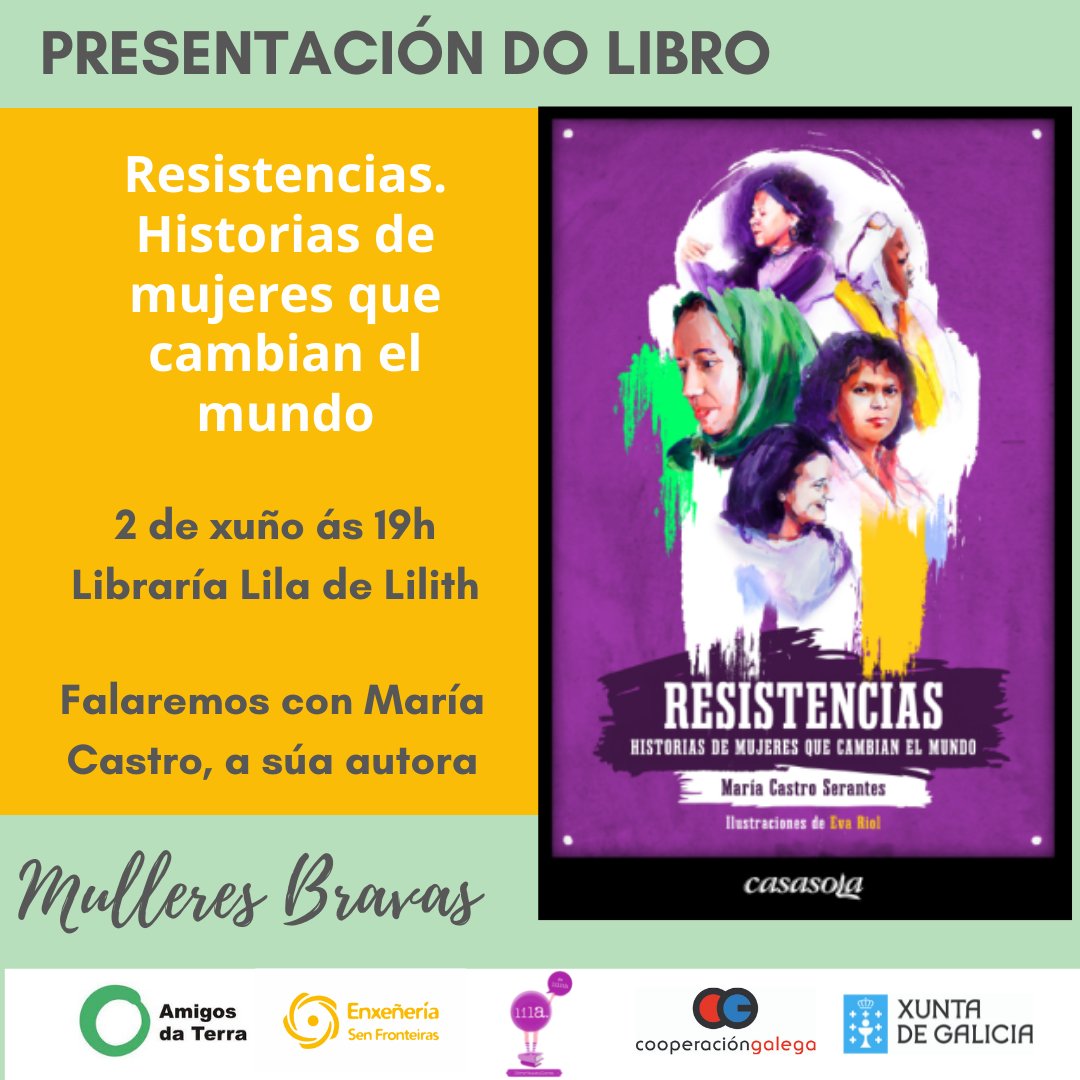 ESFGALICIA's tweet photo. En xuño teremos presentacións de 2 libros sobre temas moi pertinentes e a presenza dxs respectivxs autorxs:
📔O 2 ás 19h @liladelilith #Compostela "Resistencias",con @CastroSerantes
📔O 14 ás 19:30 @berbiriana #ACoruña "La nueva cooperación",con @MiquelCarr
#VeránDeLectura🥰 https://t.co/RNh5IgJaVH