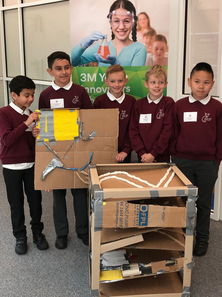 FoxHill_Primary's tweet photo. Our amazing STEM club presented their marble runs this morning at 3M, we are so #proud 🦊 A huge thank you to Mr and Mrs Filisetti for their hours of dedication to running STEM club and problem solving when the marbles got stuck! 🌟🌟🌟🌟🌟 https://t.co/iJthkXcOlG