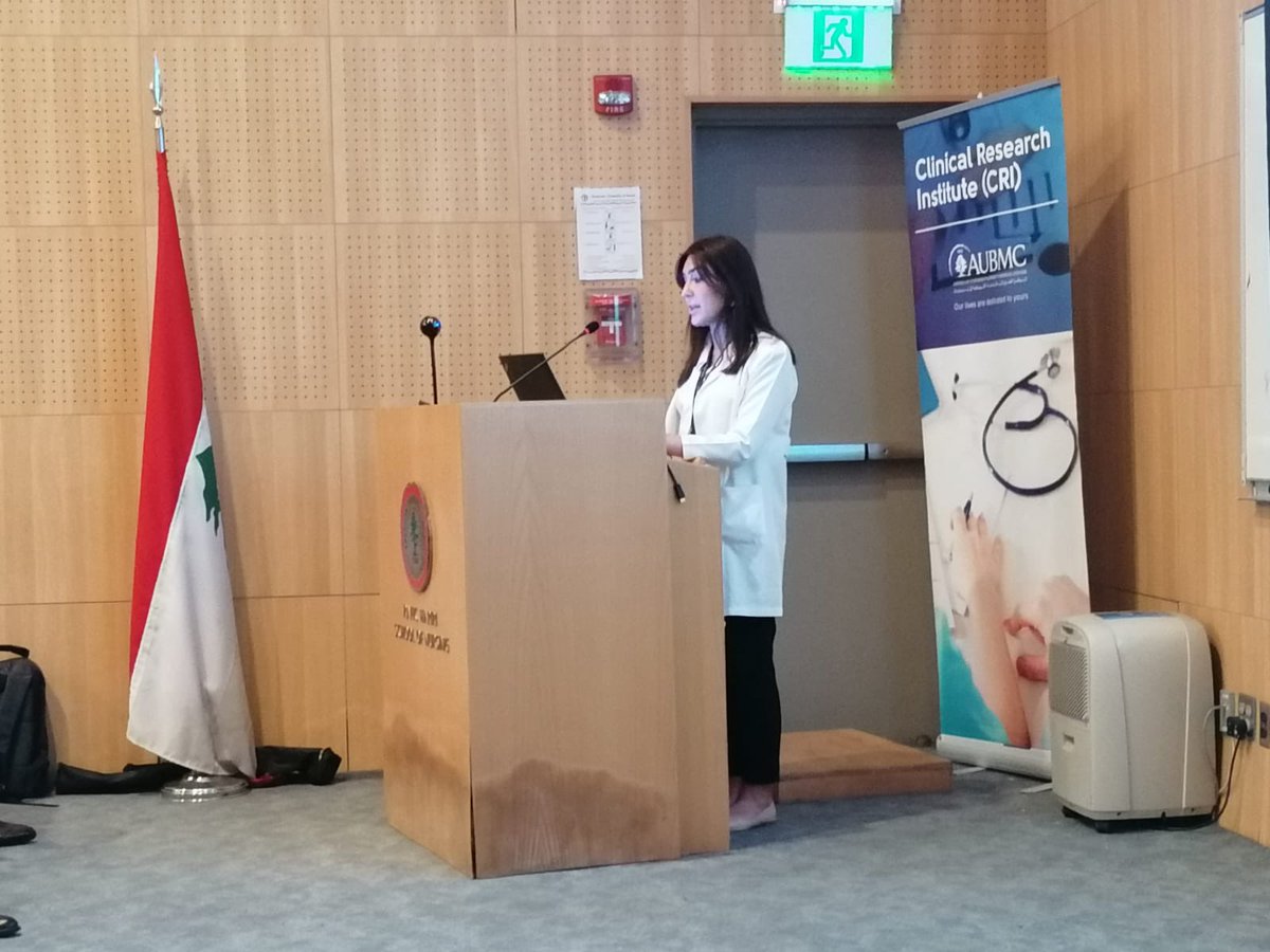 CRI_AUBMC's tweet photo. Ending the day with outstanding presentations by Fellows from the Internal Medicine department @tareknammour @firaskreidieh @ghidamhaz @ElhaririS @layalmahmasani 
#AUB_CROH22 https://t.co/vNCrGuh80O