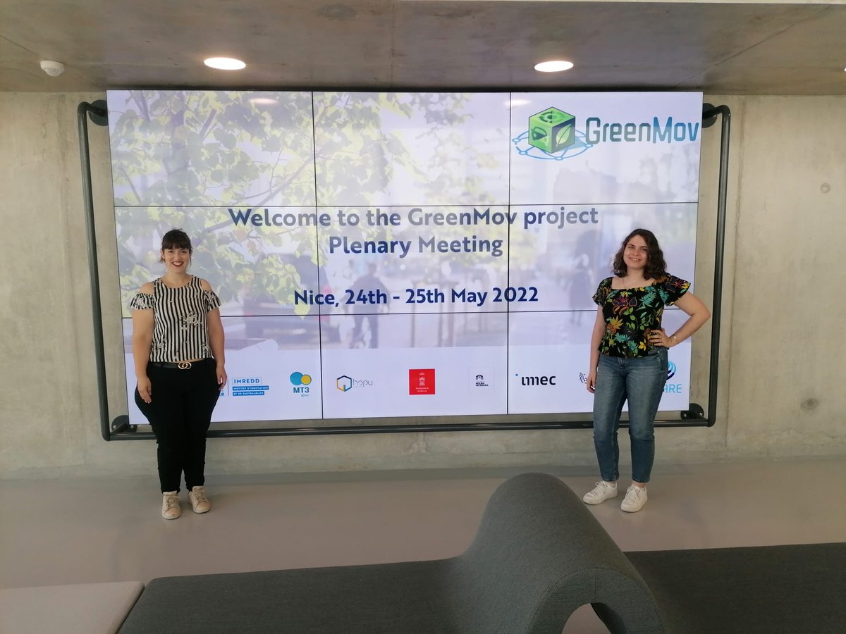 🇪🇺 Our colleagues Iris Cuevas and Nuria Bernabé are at the <a href="/MovGreen/">GreenMov</a> General Assembly in Nice presenting the pilot of #Murcia and #MolinadeSegura project to implement a more ecological and sustainable mobility in cities.

#GreenMov #SmartCities #OpenSource