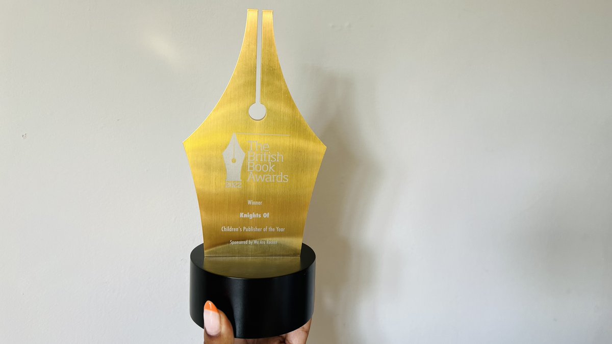 _KnightsOf's tweet image. Still floating from last night but coming down briefly to say, we are so proud to have won @thebookseller #Nibbies Children's Publisher of the Year award! This is HUGE for our tiny team and even bigger for all of us wanting to make this industry more inclusive THANK YOU!!