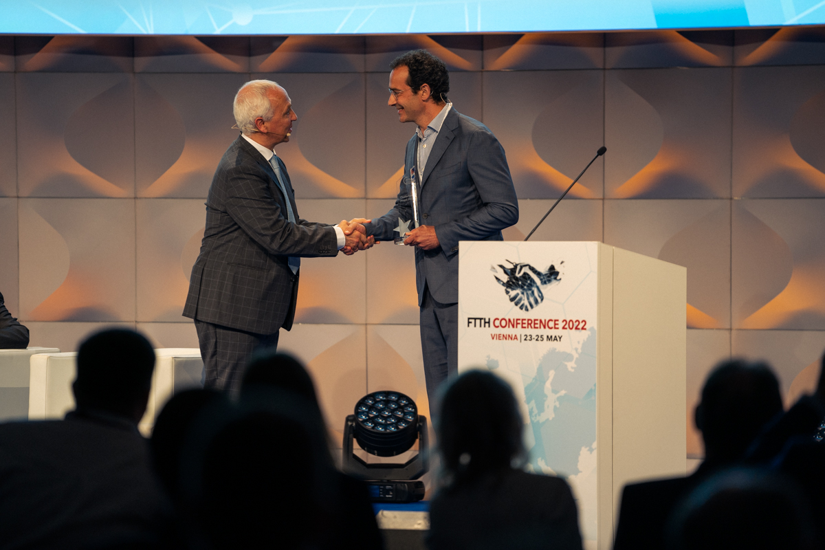 FTTHCouncilEU's tweet photo. We're finally happy to announce this year's #FTTH Awards winners: Alex Goldblum - CEO of @Eurofiber for the Charles Kao Award, Jacek Wiśniewski - CEO of NEXERA for the Individual Award, and @CityFibre for the Operator Award. Congratulations to the winners, well deserved! 
#FTTH22 https://t.co/0Fr8HoWE89