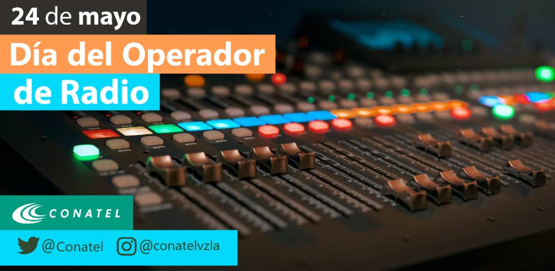 Conatel's tweet image. Felicitamos a los operadores y técnicos de la radio en su día. 

La celebración es un homenaje al creador del Código Morse, Samuel Morse, debido a que el #24May de 1848 se estableció la primera comunicación inalámbrica a larga distancia.

#Pichincha200Años
