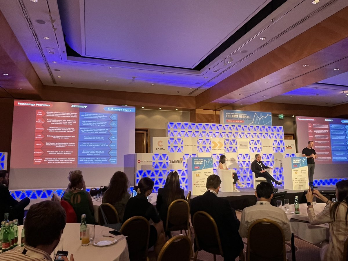 Interesting presentation and discussion just now, featuring <a href="/Talkwalker/">Talkwalker</a>’s <a href="/ToddMGrossman/">Todd Grossman</a>, <a href="/JonnyBentwood/">Jonny Bentwood</a> and @soka160 about the gap between technology buyers and technology providers. Can definitely recommend Talkwalker as a business which gets what tech buyers want! #AMECSummit