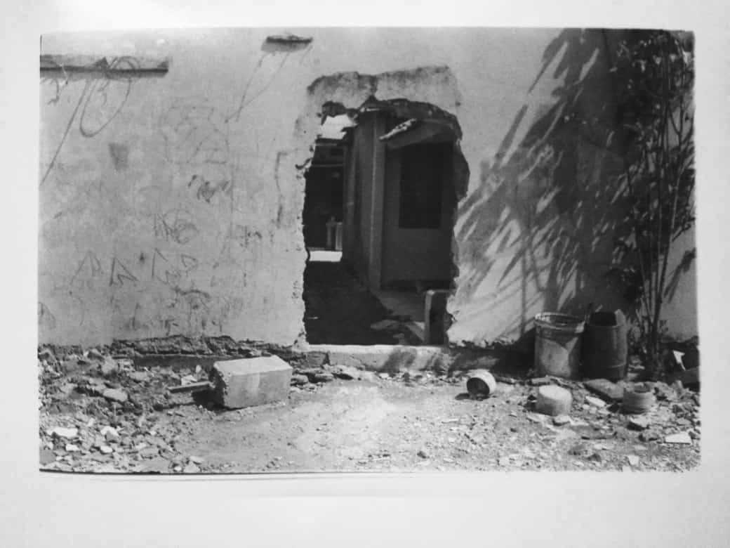 One day, I took a walk and saw this. Why they make a hole in this wall? 
I printed this in dark room with <a href="/sisaicis/">SAICIS</a> help, and then scanned. Sometime we just love and enjoy this process, fill the hole.
Hole Wall | 25ed | 0.015 $ETH #nftphotography 
opensea.io/assets/ethereu…