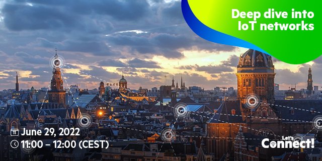 On the 29th of June, we'll walk you through our vision on LoRa, LTE-M, NB-IoT and LTE Cat-1. What is the best fit for you? What is future-proof? And which network provides the best balance between costs and coverage for your solution?

Subscribe here: m2m.kpn.com/en/webinar-iot…