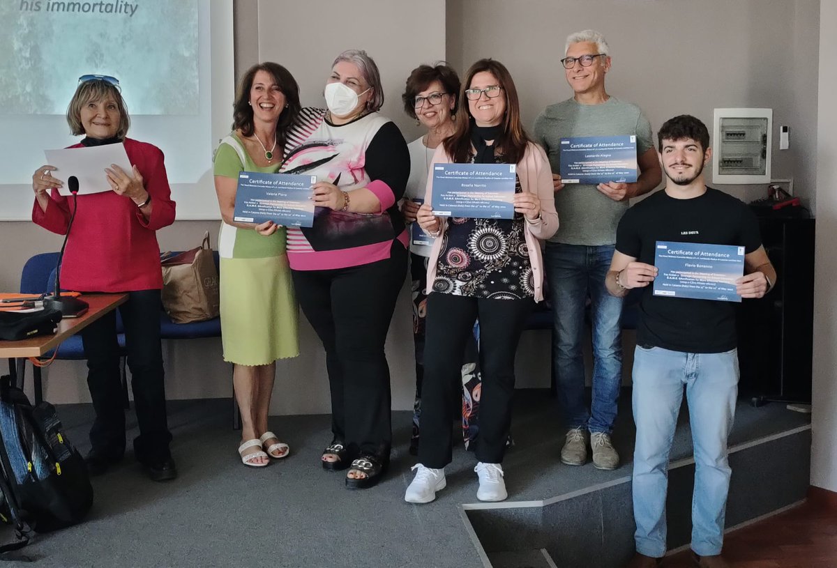 gameproject2012's tweet photo. The five days with students, teachers and managers in #Catania, #Sicily ended. 
Five days of #gamification, team work, brainstormings, social #sciences, maths and a lot of fun.
Thanks to all the partecipants and the partner of #GAME!
#school #teaching #youthwork #ErasmusPlus https://t.co/YVQdgcdvef
