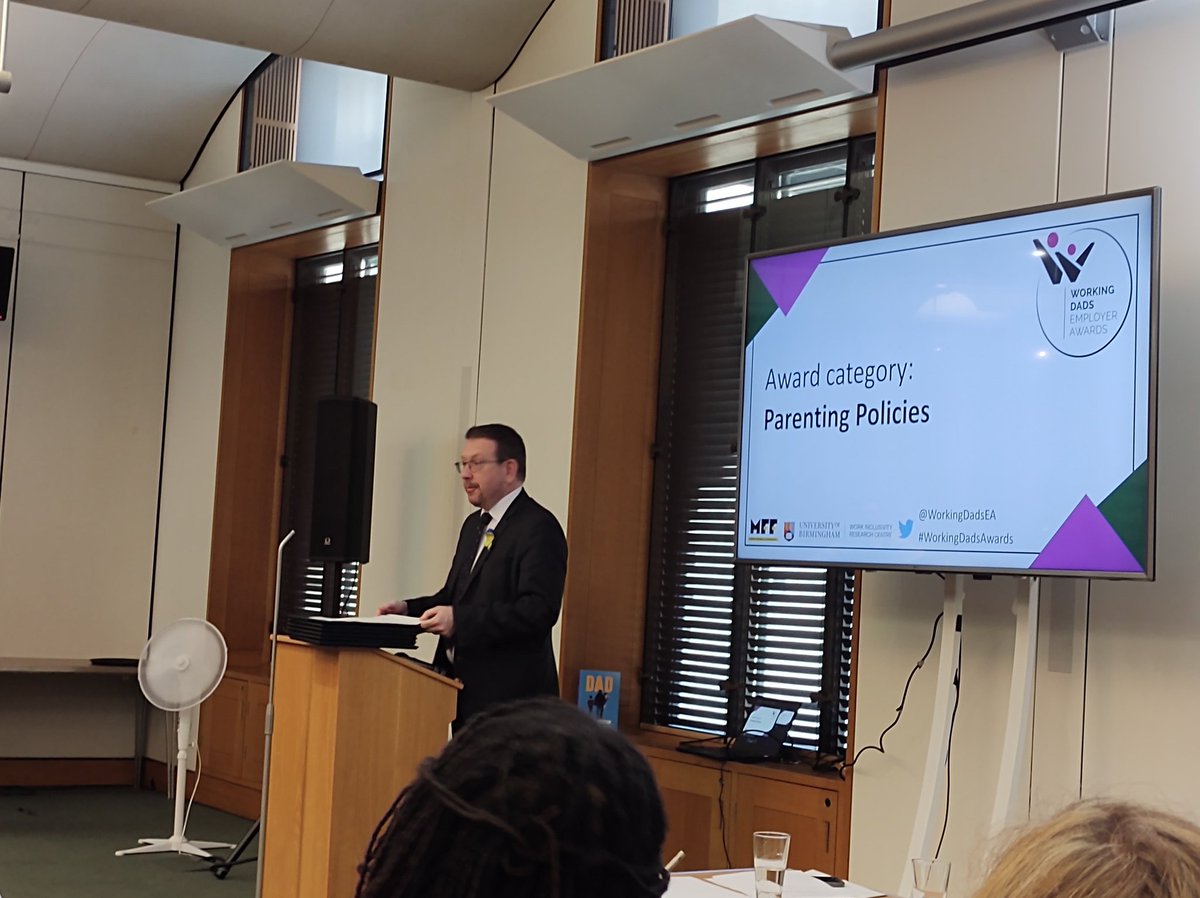 Fab to be at 1st Working Dads Employer Award set up by <a href="/MFFonline_/">Music.Football.Fatherhood. 💙</a> and <a href="/_EqualParenting/">Equal Parenting Project</a> hosted by <a href="/mother_pukka/">Anna Whitehouse</a>
and <a href="/GwynneMP/">Andrew Gwynne MP</a> 
"The more we talk about things, the more we can create change"
Feeling inspired by case studies and hope to small part in changing working culture 👨‍👩‍👦‍👦