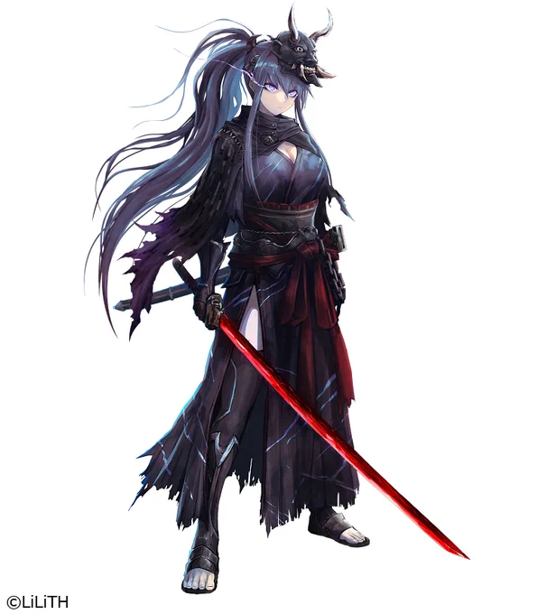 【告知】「対魔忍RPG」(全年齢版)にてキャラクター「殺戮の剣鬼」のデザインを担当いたしました。よろしくお願いします。公式サイト:https://t.co/FnYNF0LETz #対魔忍RPG 