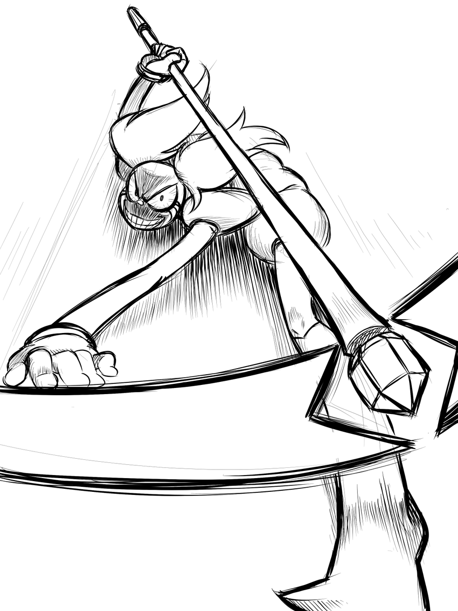 repost of Spinel drawings I did when the movie came out.
she's fun to draw XD

#StevenUniverse