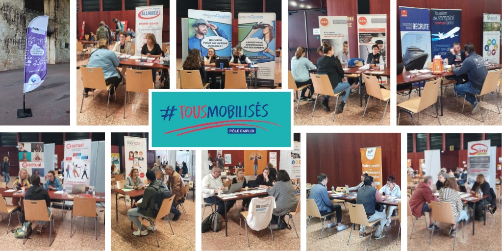 📷#PrintempsDeLInterim en direct de la Base sous-marine <a href="/VilleStNazaire/">Saint-Nazaire</a>❗️
<a href="/HDepeser/">Hélène D</a> conseillère au Pôle emploi de #Trignac accompagne les jeunes en #CEJ auprès des agences de travail temporaire 👍
🚀 De nombreuses opportunités d'emploi 🚢✈️⚡️🚚🧱🥘
 #TousMobilises #AvecPoleEmploi